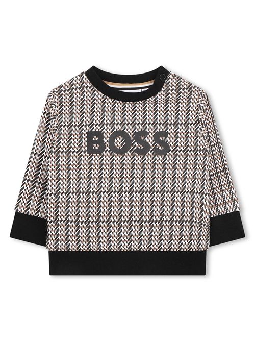 Felpa con logo HUGO BOSS | J52462NERO